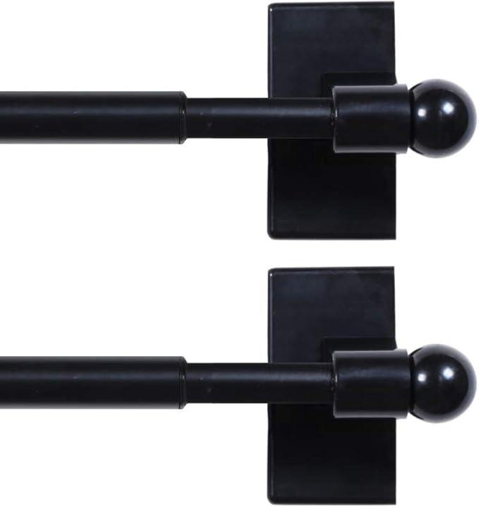 Mini Curtain Rods Magnetic Cafe Rods