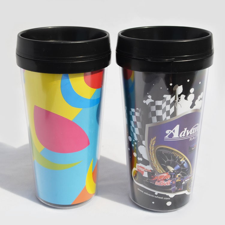 Двухслойная пластиковая кружка 16 oz для промо