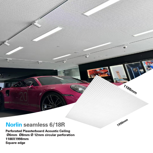 Perforated Plasterboard Acoustic Panels Gym Hotel School Hospital
