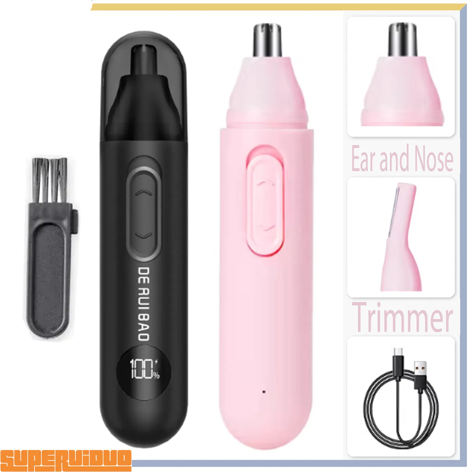 Simple Safe Grooming Structure Ear and Nose Trimmer