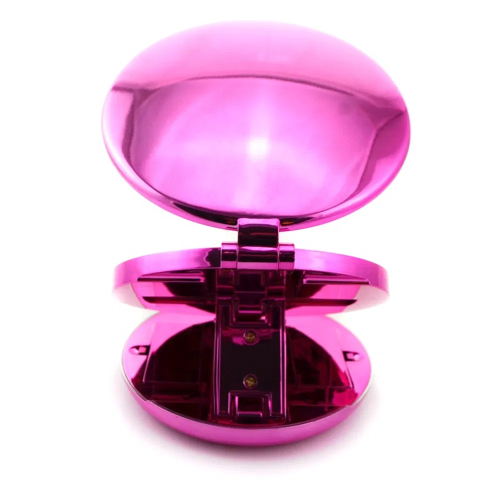 Round Shape Double Sides Foldable LED Makeup Pocket Mirror