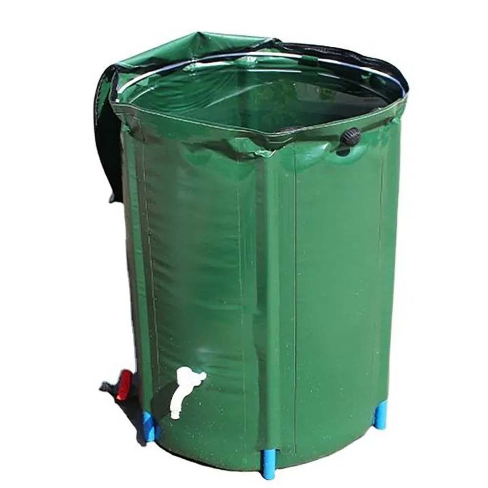 Leak Proof Outdoor Collapsible Rainwater Collection Barrel for Lawn Irrigation
