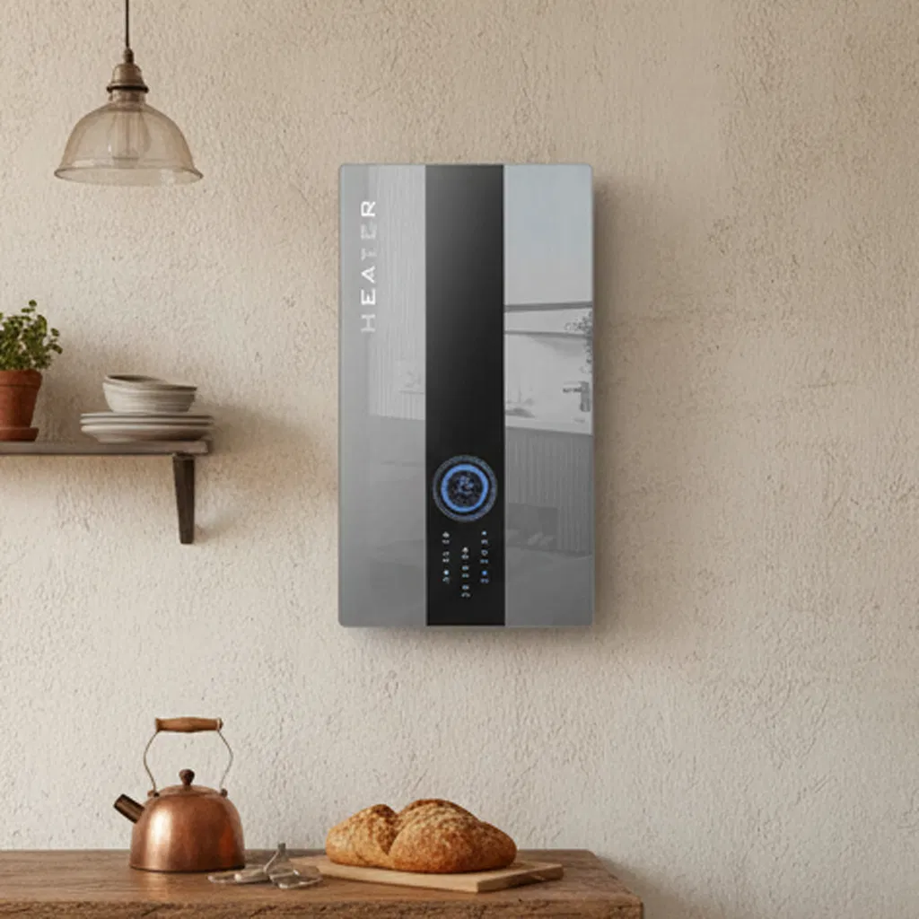 High-Efficiency Gas-Fired Wall-Mounted Boiler with 10m Copper Wire Silver