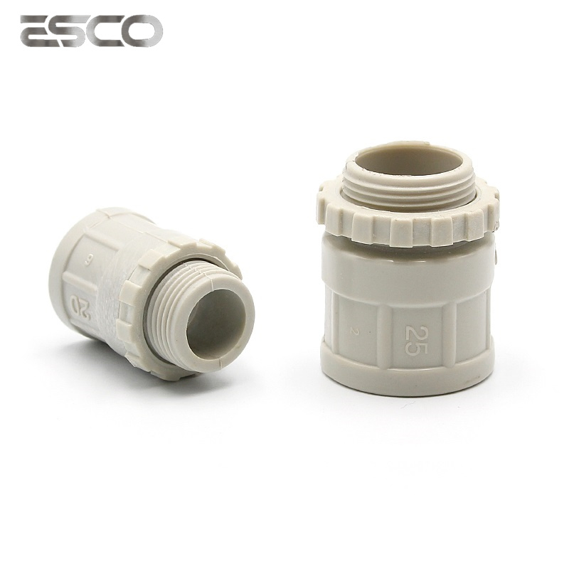 PVC Adaptor Connector / Plastic Plain to Screw for Australian