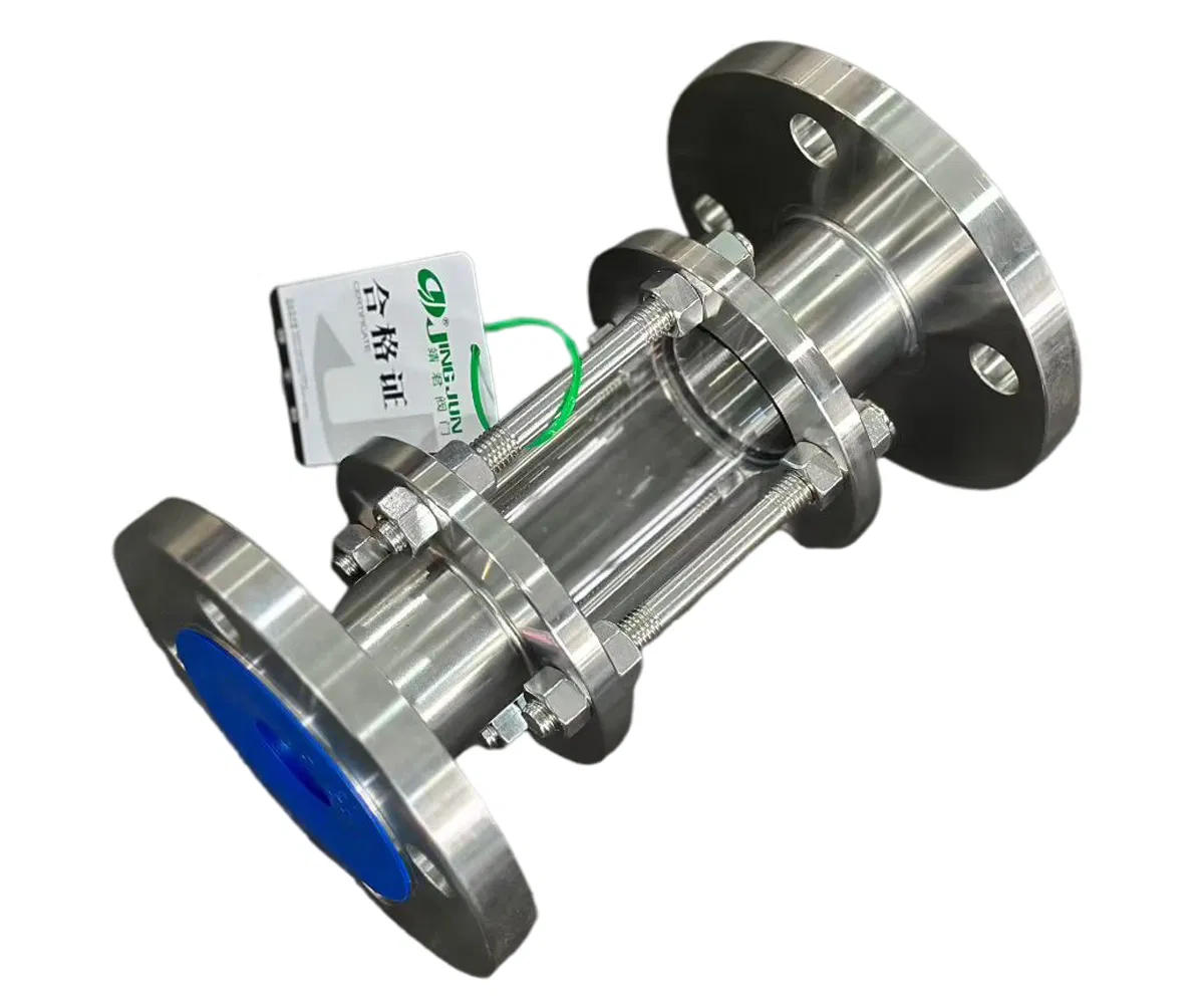 Stainless Steel Tubular Sight Glass with Flange End for Flow Monitoring