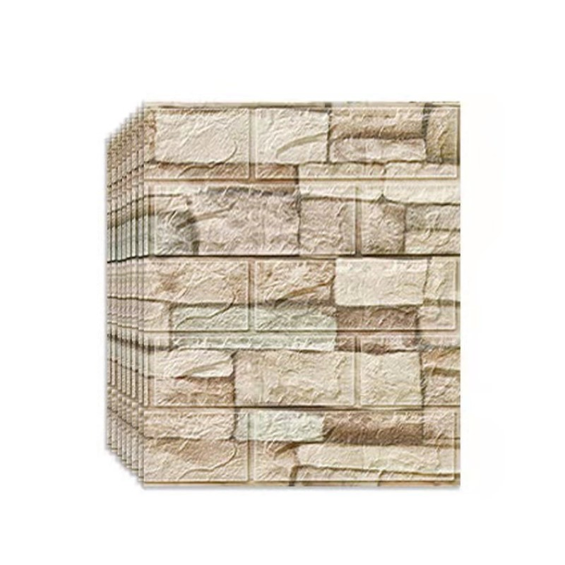 Retro American Wallpaper Self-Sticking Pure Color Brick Wallpapers Thicked Room Bedroom Wallpaper