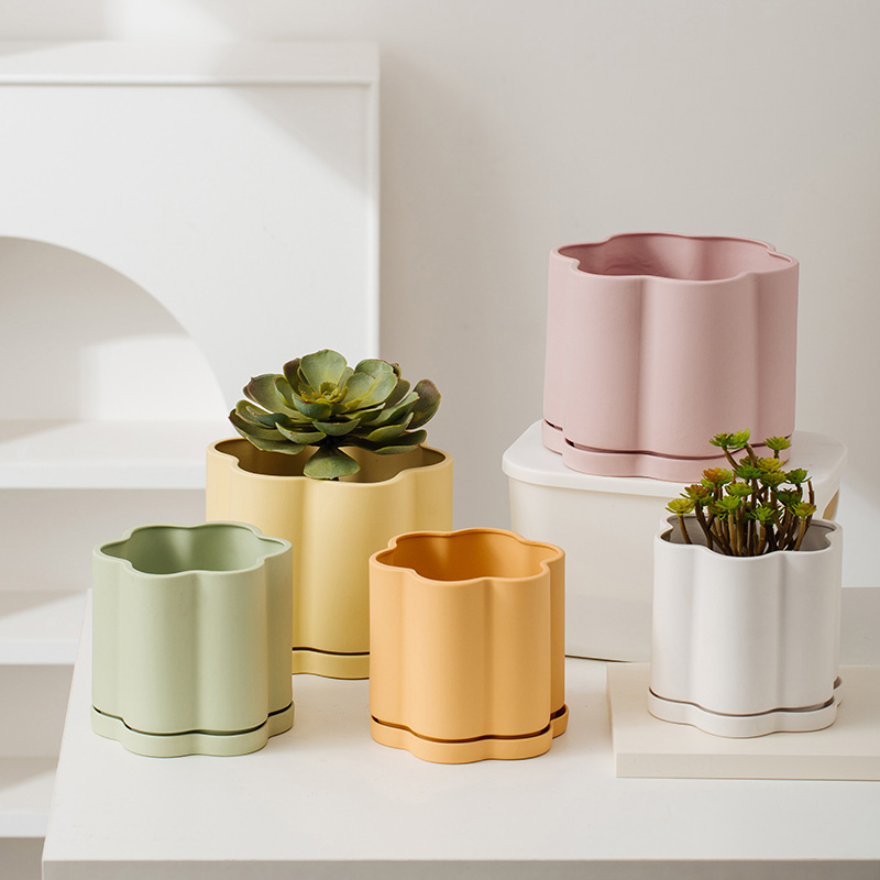 Горшок керамический декоративный Nordic Creative круглое зерно