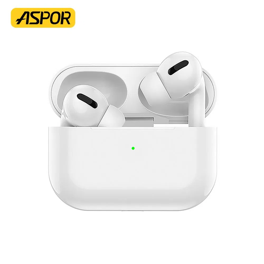 Aspor Tws Earphone Airbass PRO Anc Function Support Wireless Charging Noise Reduction Direct Factory