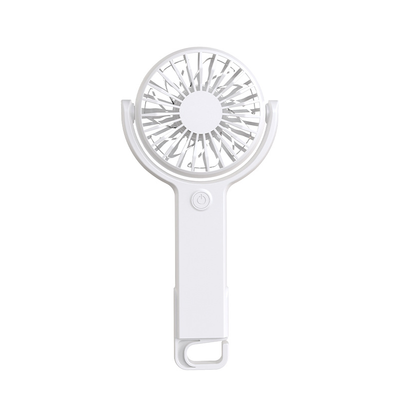 Wholesale Portable Plastic Handheld Hand Rechargeable Pocket Mini Fan with 5 Speed Hook