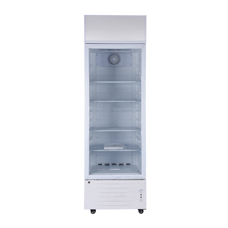 Inverter LC-218 Solar Display Cooler with One Glass Door Cabinet Refrigerator