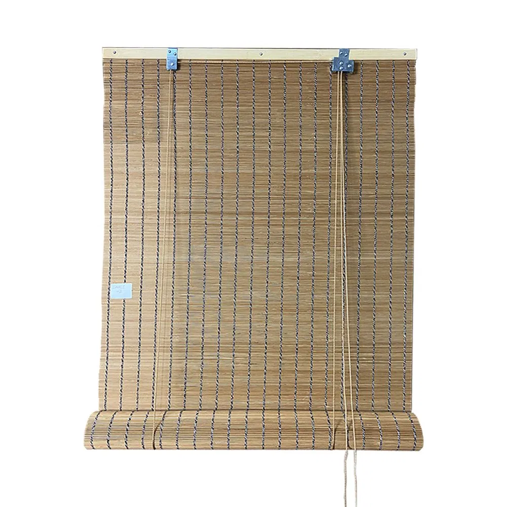 Light Brown Natural Round Bamboo Blind for Home Decoration