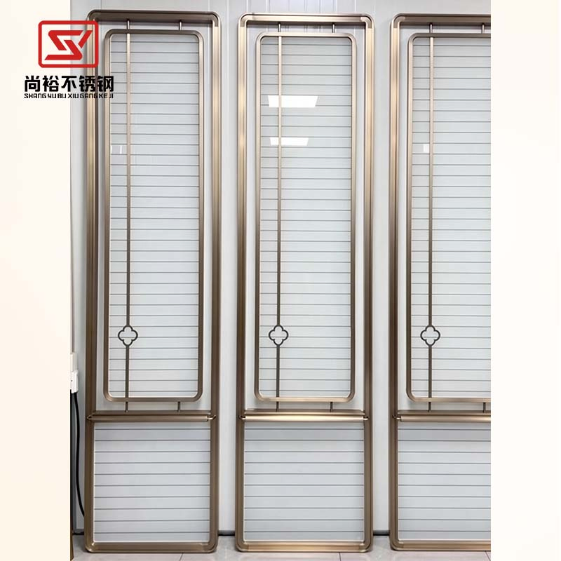 Living Room Entrance Modern Iron Decoration Nordic Small Apartment Light Luxury Office Entrance Simple Metal Screen Stainless Steel Partition