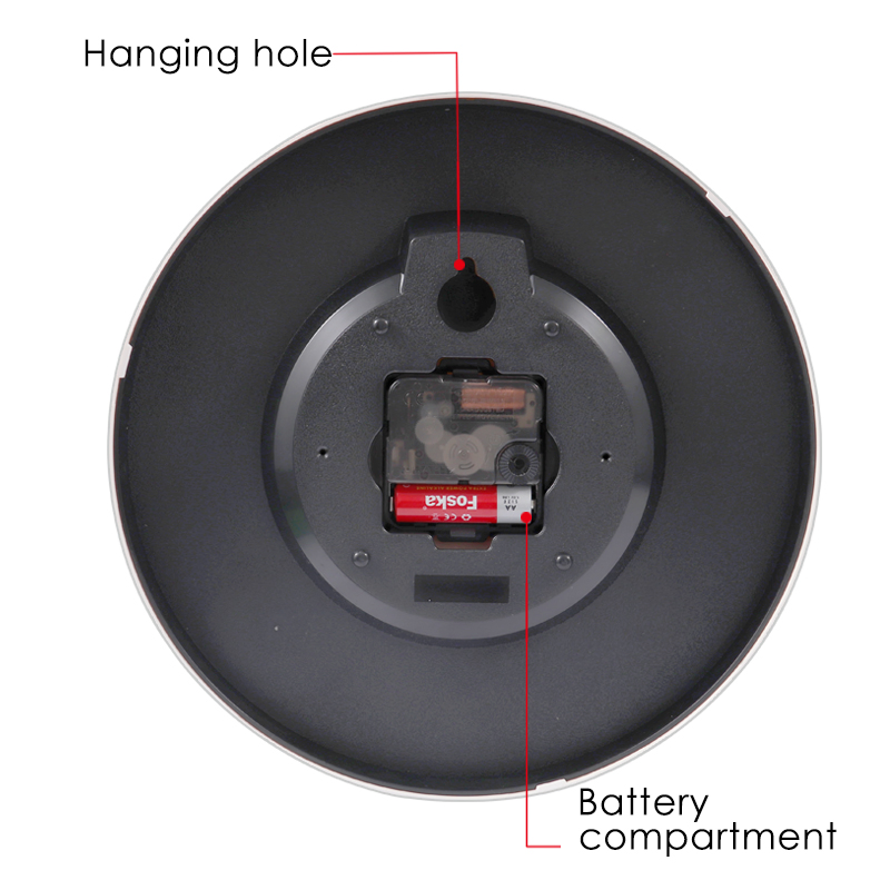 Foska 10 Inch Metal Cartoon Antique Quartz Wall Clock for Home School