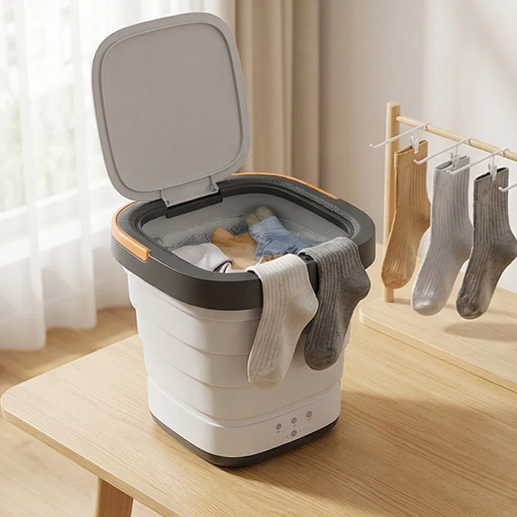 Moyu Mini Portable Washing Machine Xpb08-F1c Portable Foldable Mini Washer Clothes Washing and Spin Dryer for Home Travel