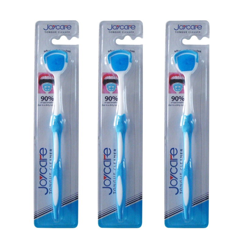 Premium Nano Soft Bristle Tongue Scraper Cleaner with Durable Handle