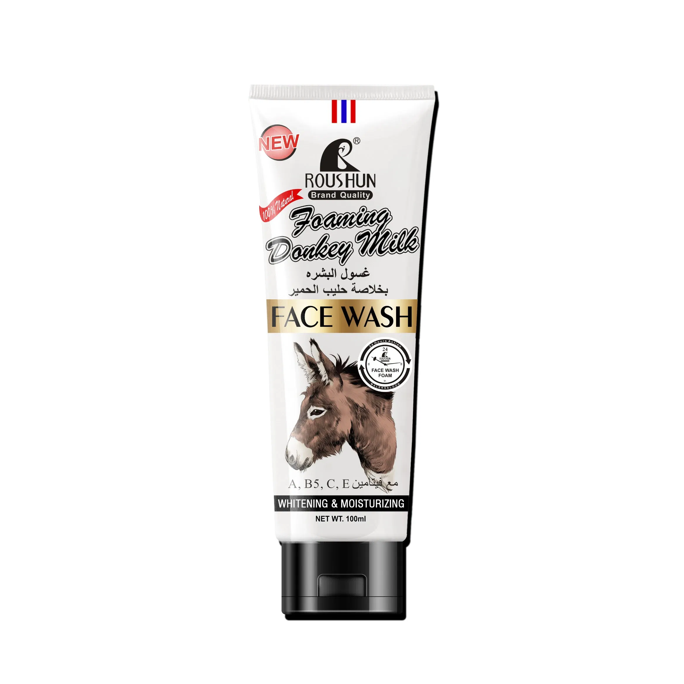 Donkey Milk Face Wash Facial Cleanser Anti Acne Cleanser Skin Care Cosmetics Roushun