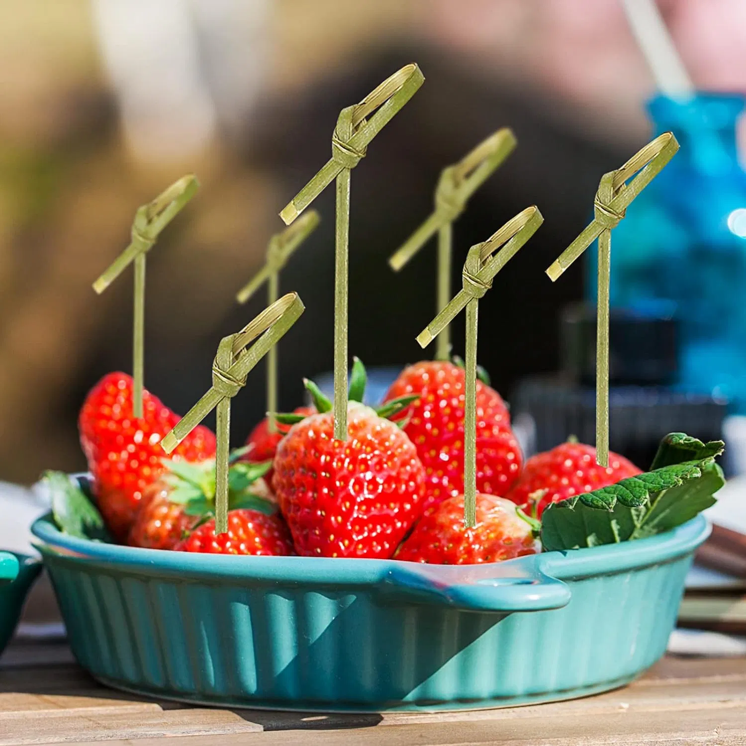 Bamboo Multi - Functional Picks - a Convenient Choice for Fruits, Snacks and Cocktails