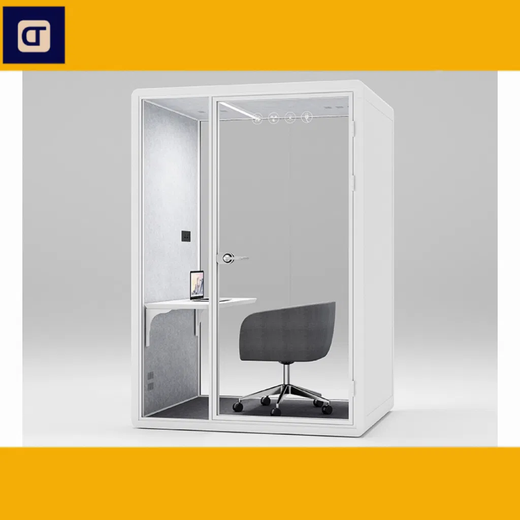 Good Insulation Acoustic Meeting Room Office Pod Silence Box Silent Booth Movable Portable Meeting Soundproof Booth Acoustic Private Office Meeting Pod