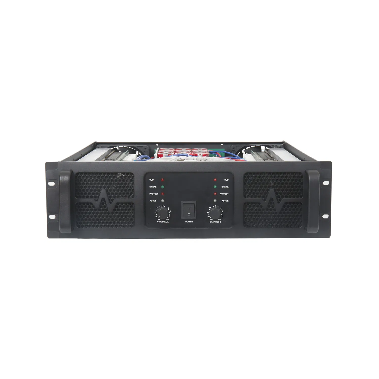 Xiy PA2600 2CH Professional Audio Power Amplifiers, High Power 2800W Sound Amplifier DJ Stereo Amplifier