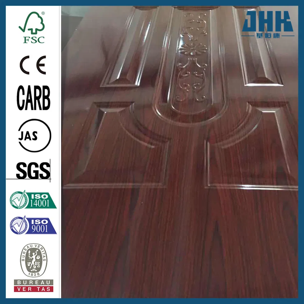 Jhk Raw Material Decorative Molded Melamine Veneer MDF Door Skin