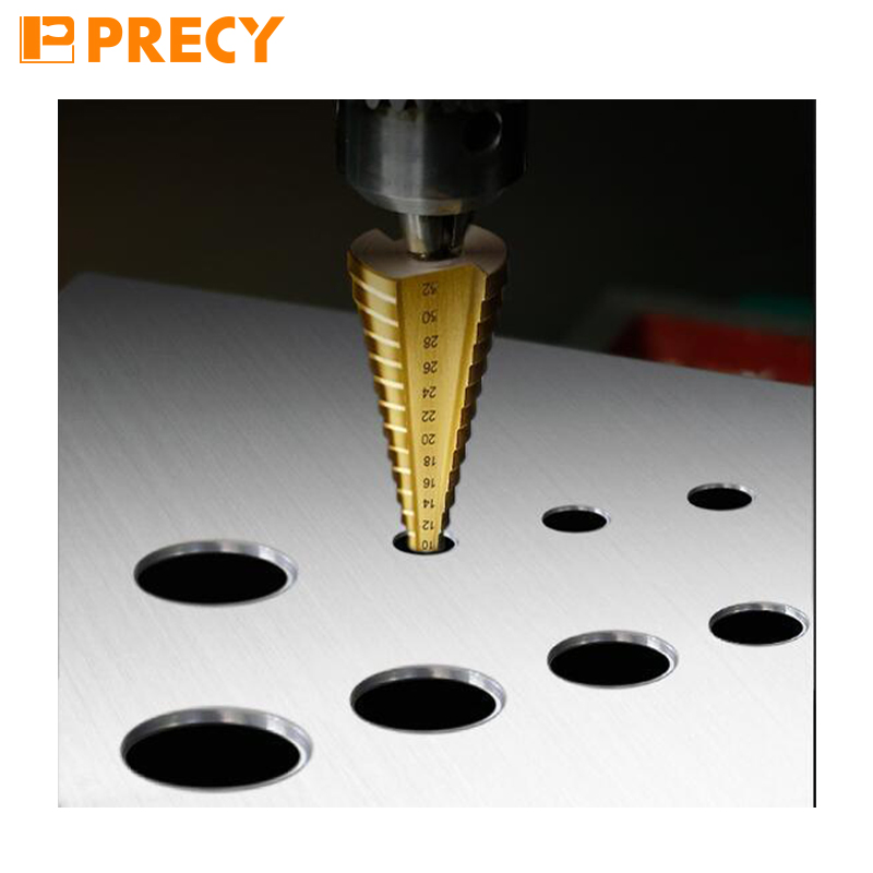 Step Drill HSS-E55 (Cobalt 5%) -Tialn Coated-3-Flat Shank