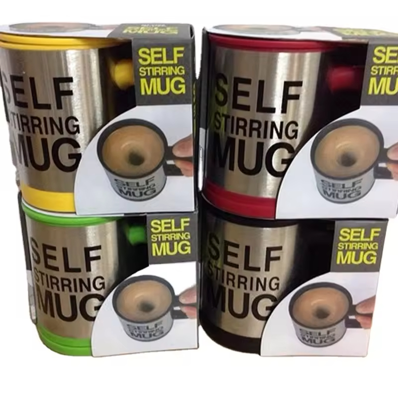 Stainless Steel Self Stirring Mug Auto Mixing Coffee Cup Automatic Magnetic Self Stirring Mixing Coffee Cup