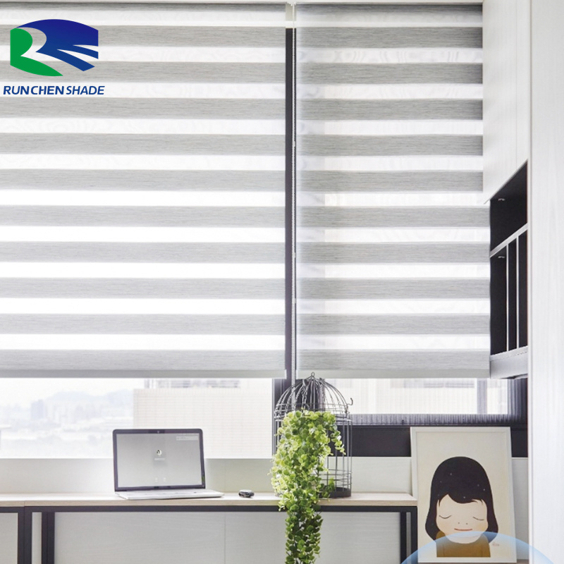 Electric Blackout Roller Blinds Smart Motorized Zebra Blinds
