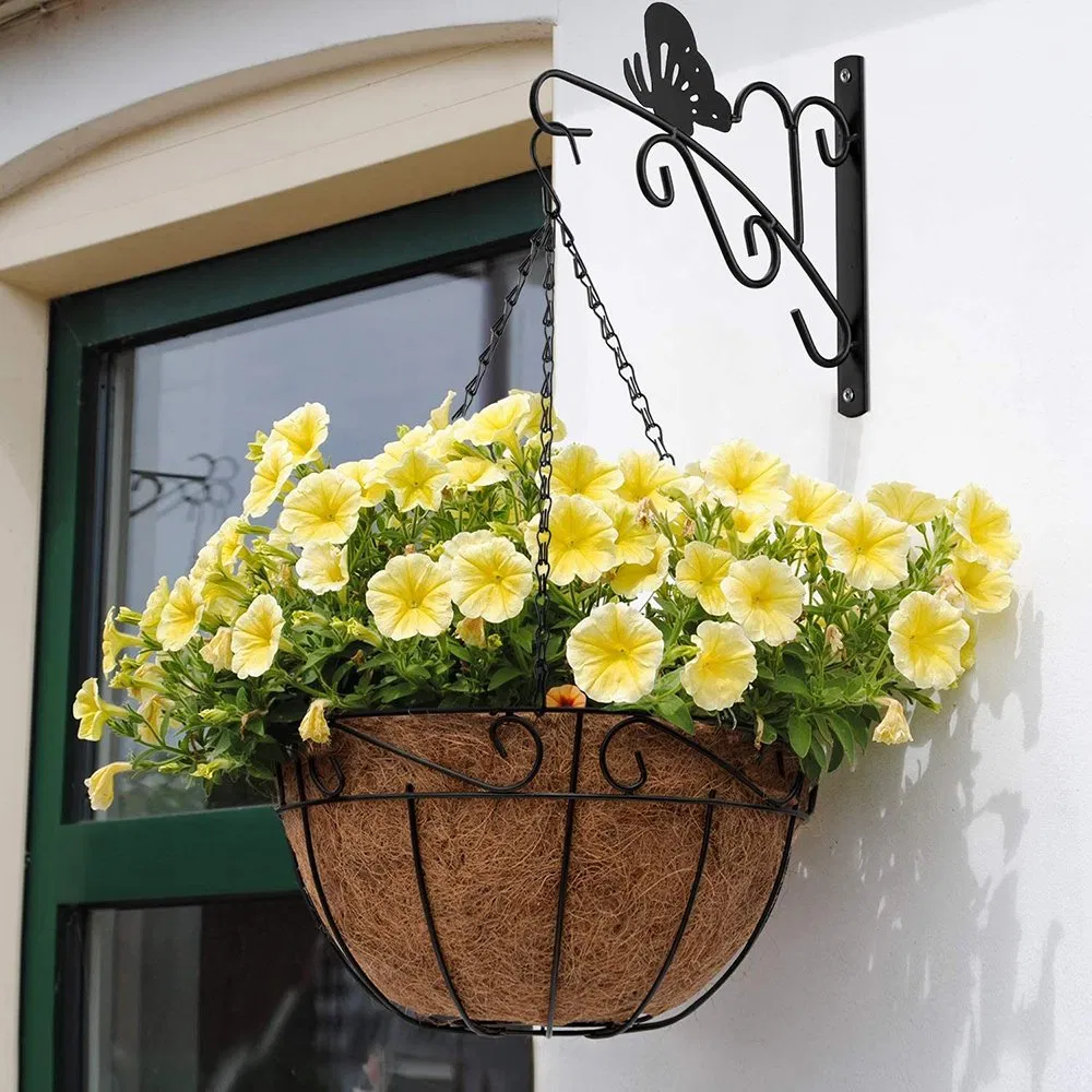 Garden Steel Wall Hook Hanging Flower Hook Powder Coated