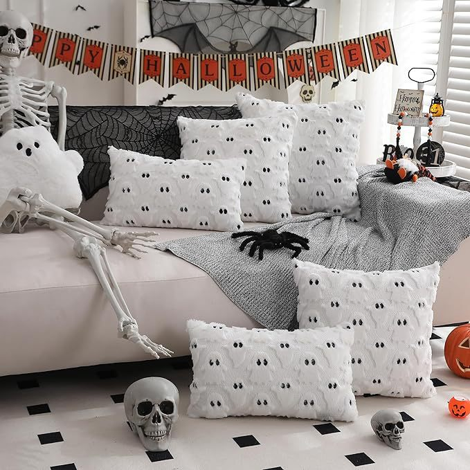 Fun Holiday Ghost Cushion Cover for Home and Hotel Use