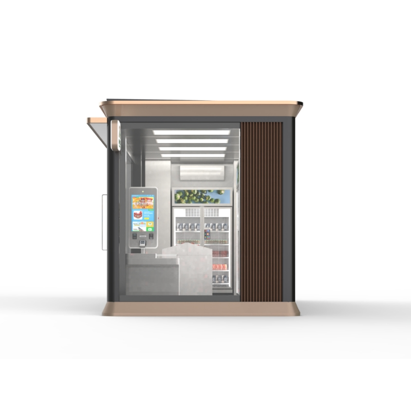 Smart Snack Vending Information Kiosk with Interactive LCD Display