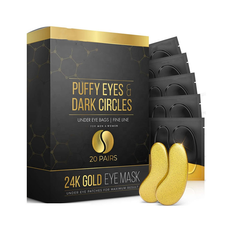 Organic Sleep Eye Gel Patch Pads Masks Collagen Anti Aging 24K Gold Sheet Gel Dark Circle Remove Face Care Private Label OEM ODM Eye Mask for All Skin Types