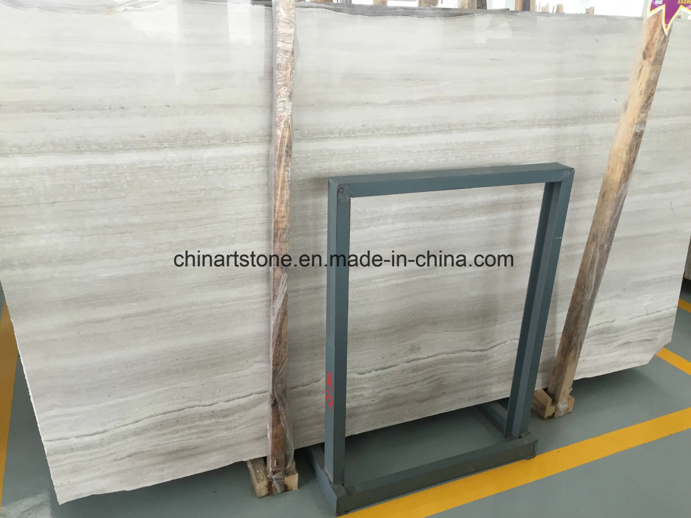Chinese Serpeggiante Wooden Marble Tiles for Hotel Floor