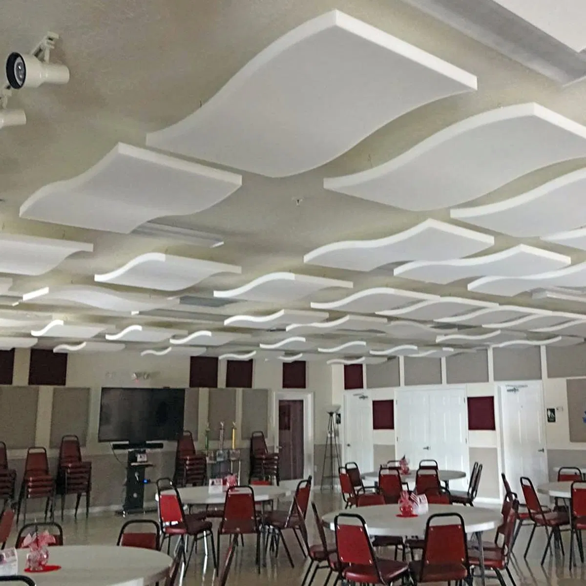 Fire Resistant Class a Building Materials for Suspended Wave Ceiling Panel