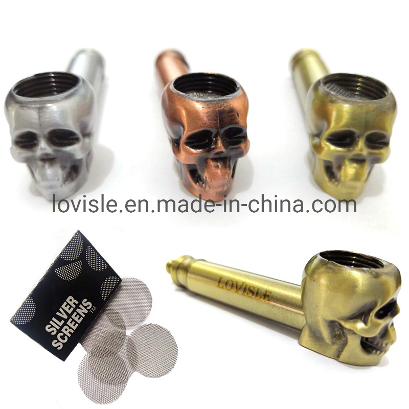 Novelty Collectibe Skull Smoking Pipe Bowl Glass Hand Pipe Skull Jade