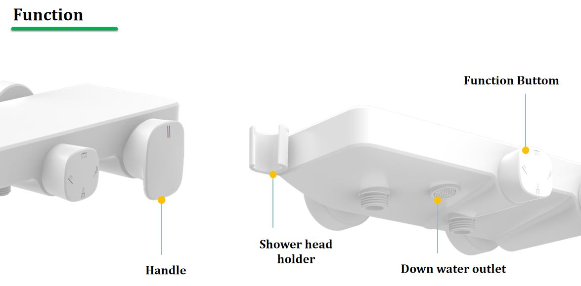 Luxurious Rainfall Shower Faucet Set with Self-Cleaning Features