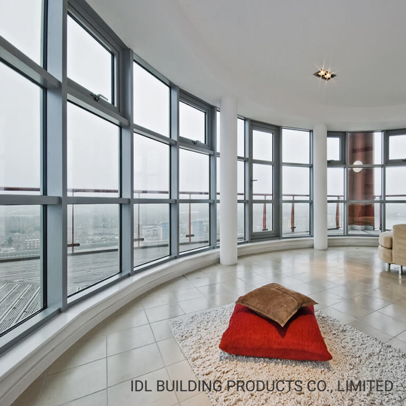 Double Glazing UPVC Window PVC Double-Faced Hollow Toughened Glass Provides Good Sound Insulation, Heat Insulation Casement Windows