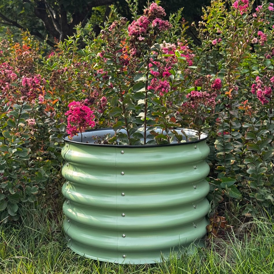 79-PVDF Raised Garden Bed Outdoor O-8FT*2FT*17in Elevated Steel Metal Planter Boxes for Deep Root Vegetables Flowers Large Raised Bed Kit