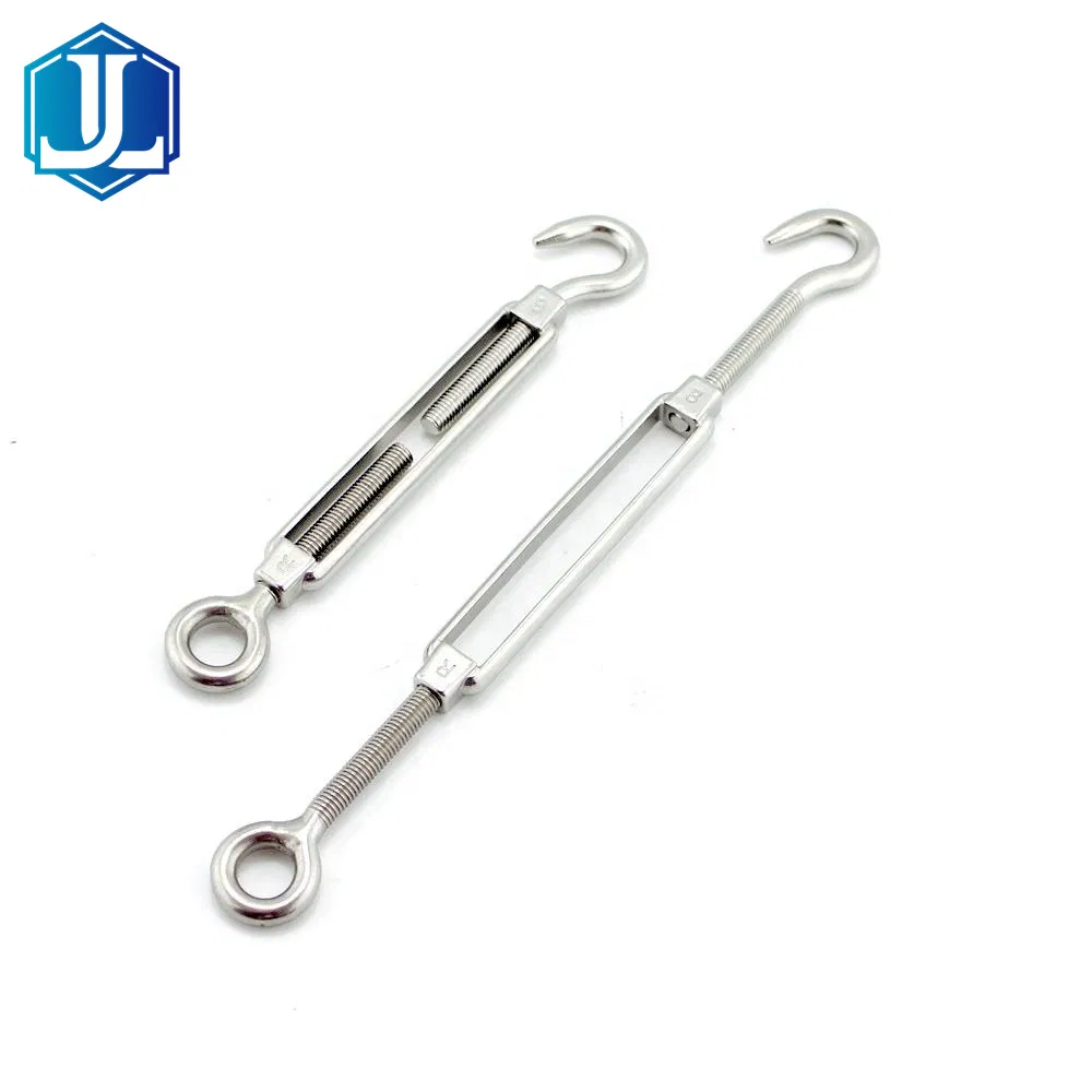 304 /316 Stainless Steel European Type Open Body Hook Eye Turnbuckle