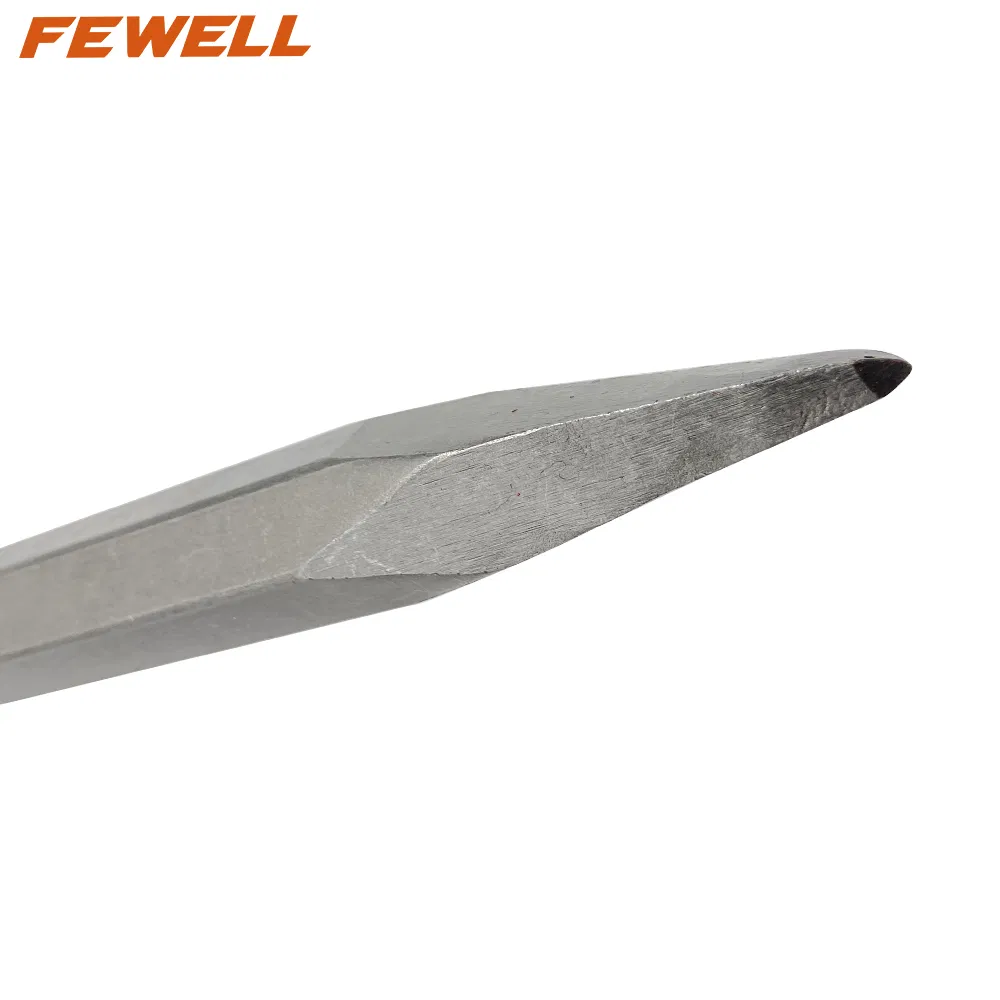 Долото пробойник 28x450 мм для перфоратора, шестигранный хвостовик