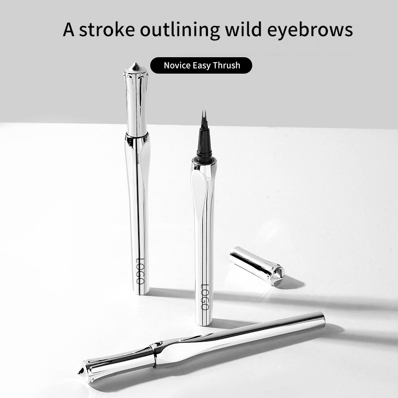 Ditong Double-Head Waterproof Liquid Eyebrow Pencil Not Easy to Fade Sweatproof Eyebrow Pen