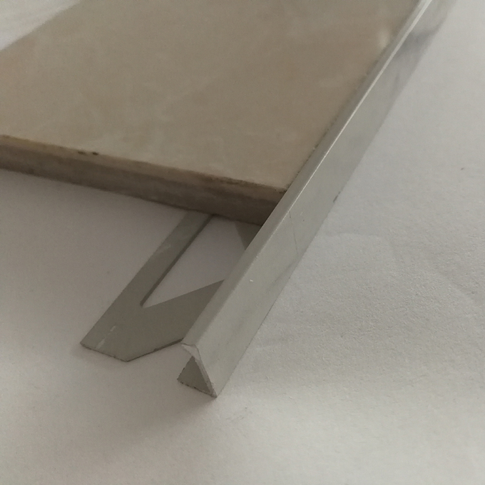 Stainless Steel Tile Trim with Marble Pattern