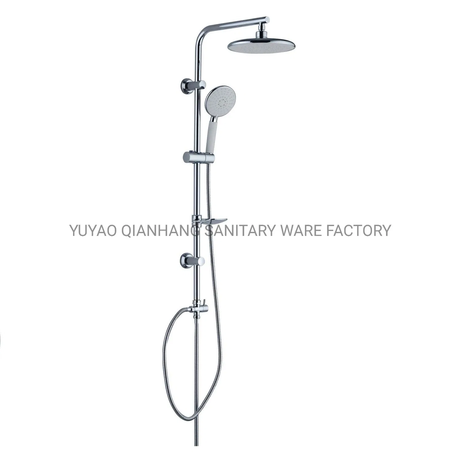 Top Manufacturer Direct Wholesale Chrome ABS Handheld Shower Set Single Head Simple Bath Brushed Finish No Sanitary Ware Suite