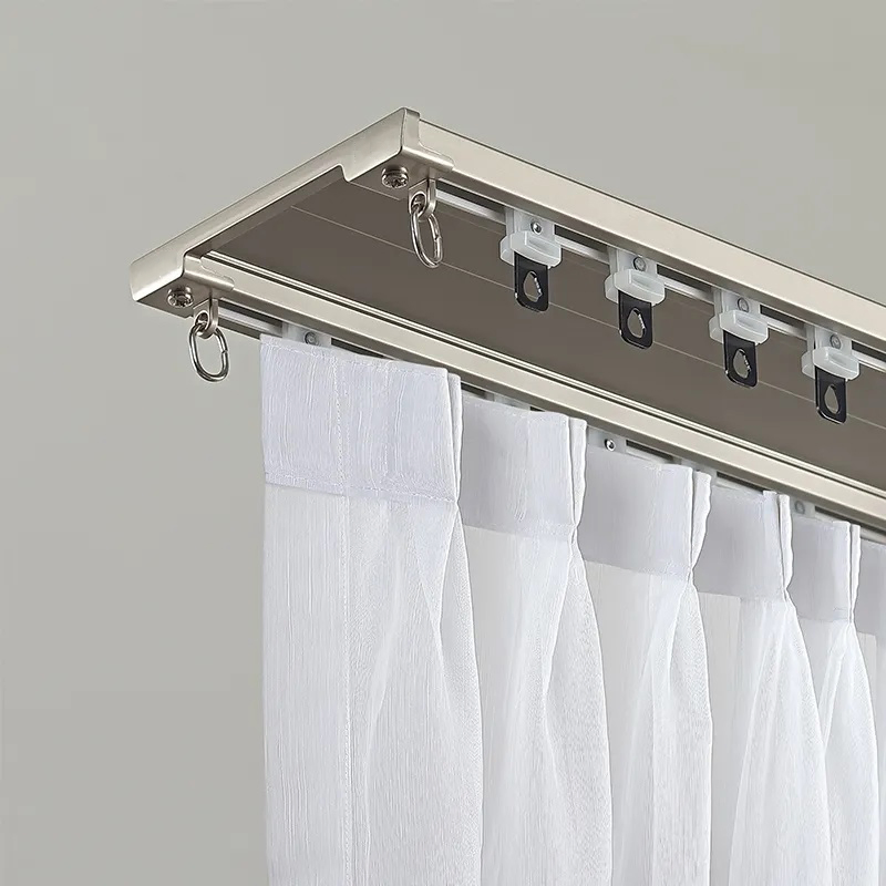 Vikson Curtain Tracks Aluminium Alloy Double Thickened Bracket Double Curain Track