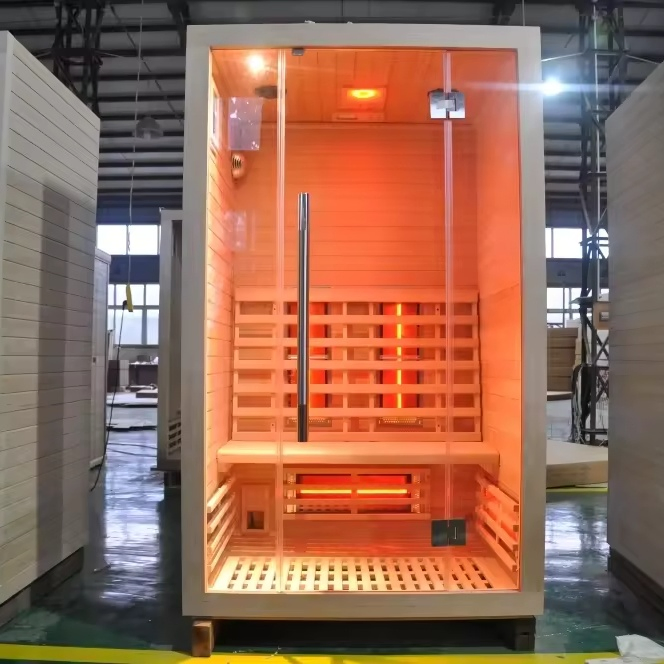 Инфракрасная сауна на 2 персоны из массива дерева