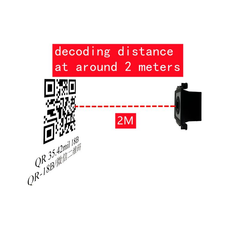 Long Distance Range Automatic Pay Station for Car Washes 2D Qr Data Matrix Barcode Scanner Coms Bar Code Reader Qr Bar Code Scanner