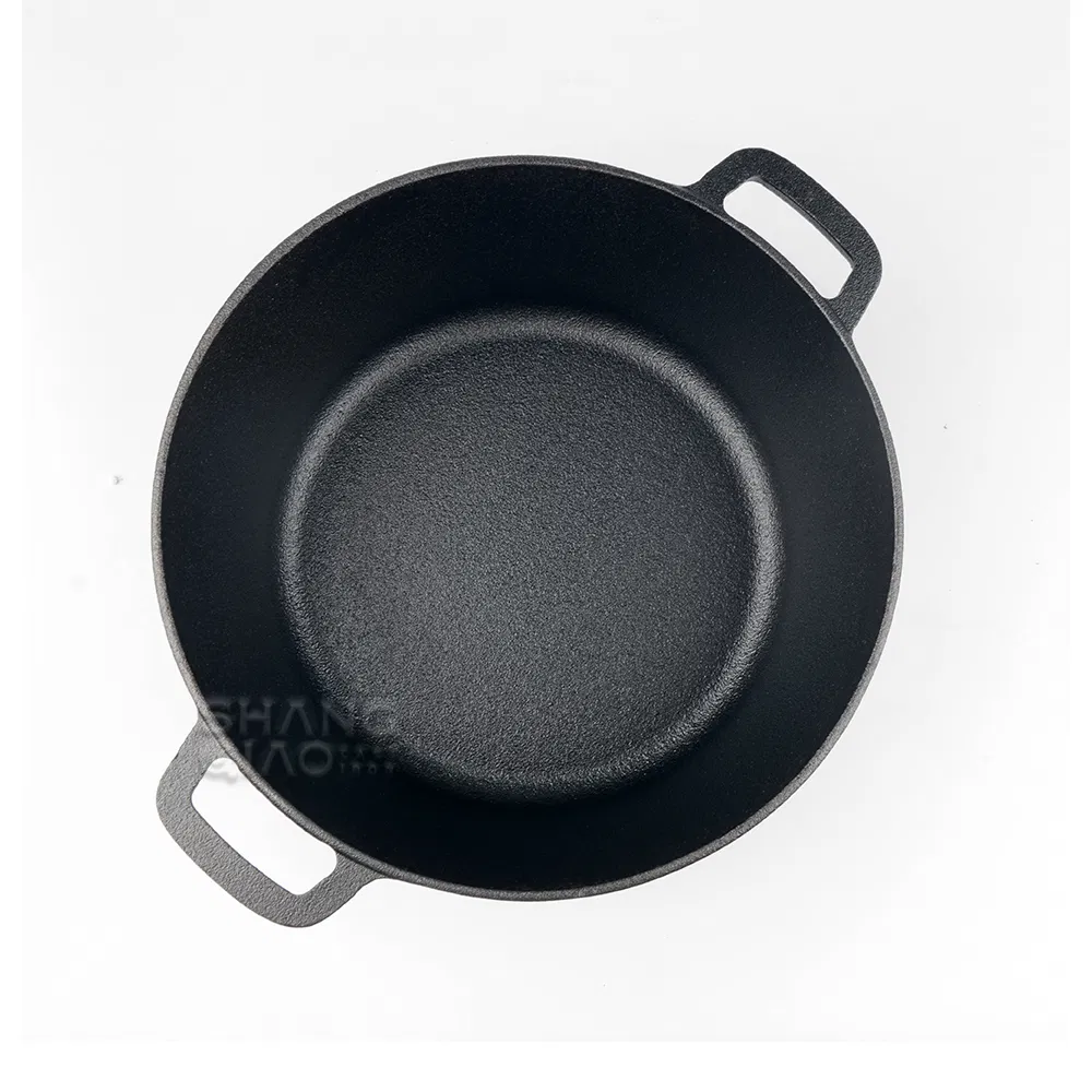 Чугунная кастрюля-духовка 2 в 1 с крышкой