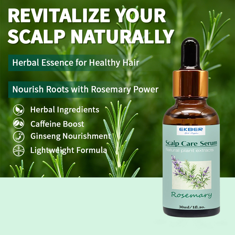 Natural Organic Scalp Massage Hair Growth Serum Plant Extracts Treatment Scalp Revive Anti Loss Scalp Care Rosemary Serum