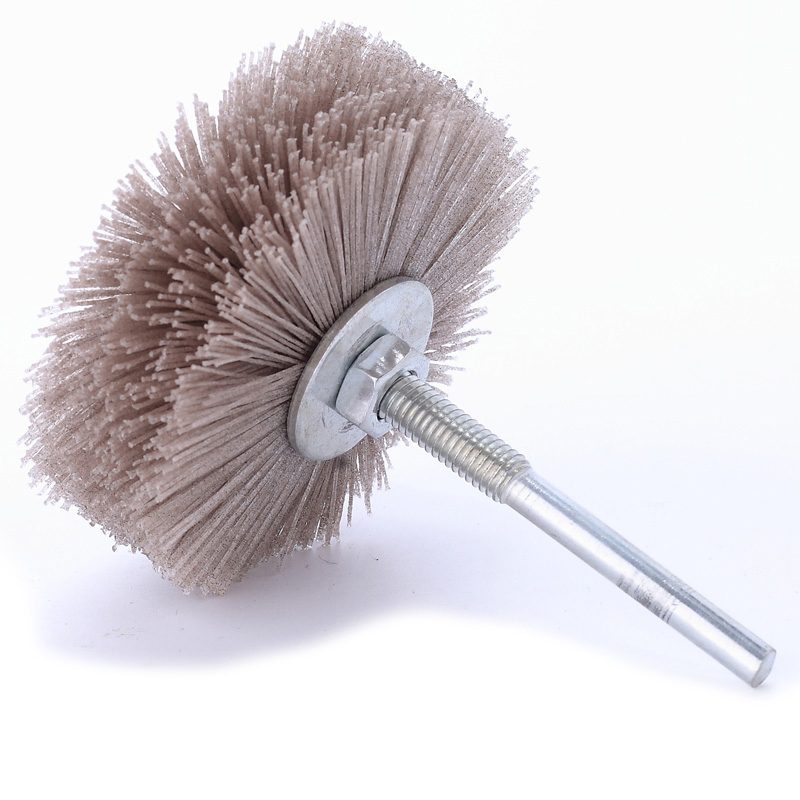 Round Pole High-Density Soft Wool Nylon Polishing Wood Abrasive Brush