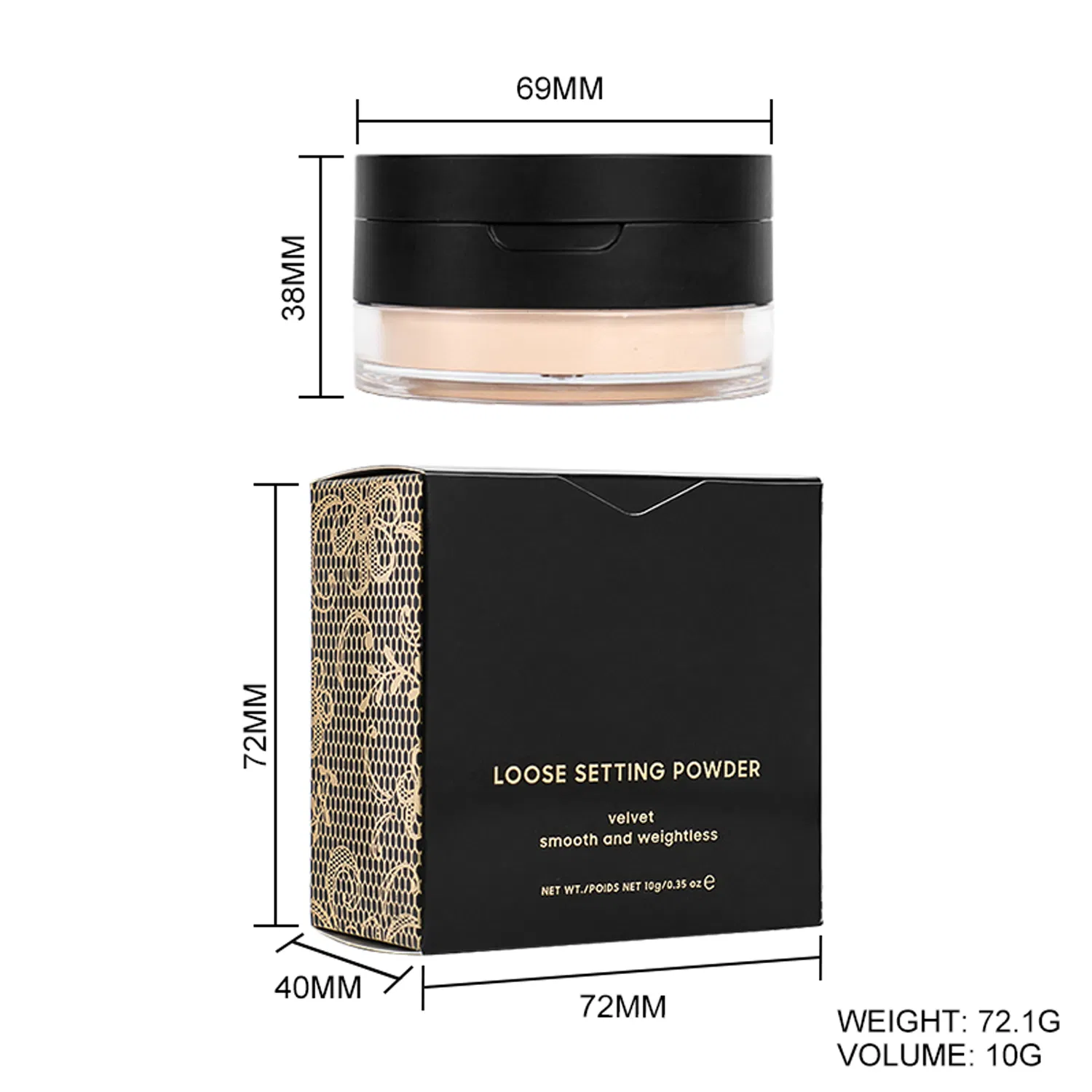 Factory Price Long-Lasting Setting Powder for Face Free Sample