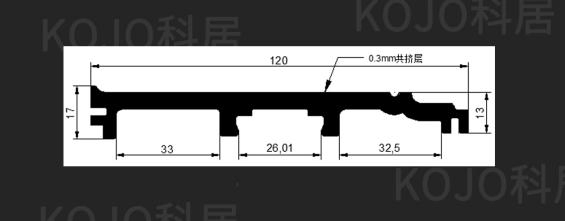 Durable 100% Waterproof WPC Skirting with Flame Resistance